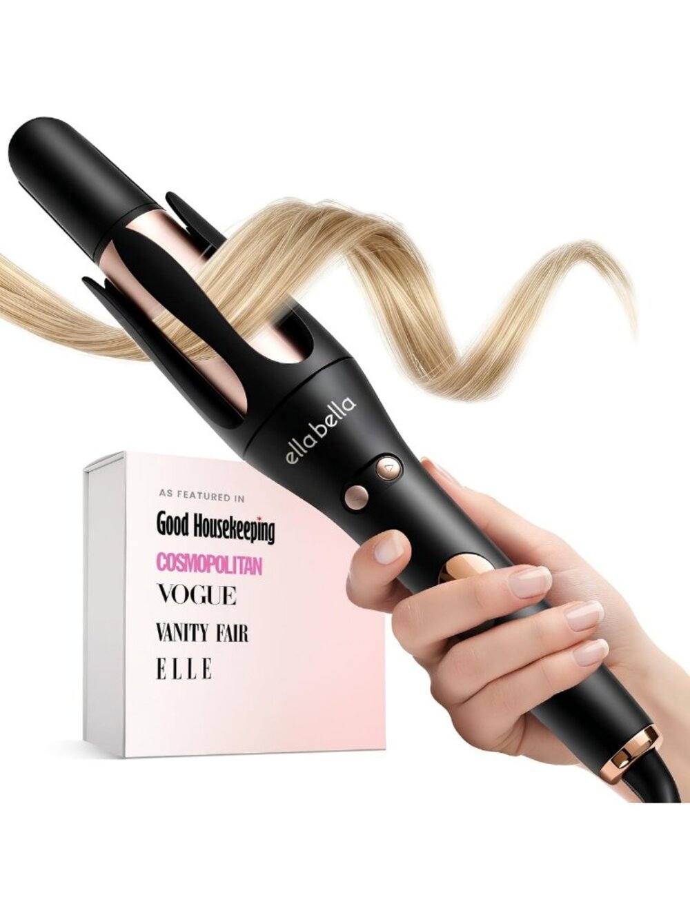 Automatic Rotating Curling Iron - Auto Hair Curler for Long, Gorgeous Curls